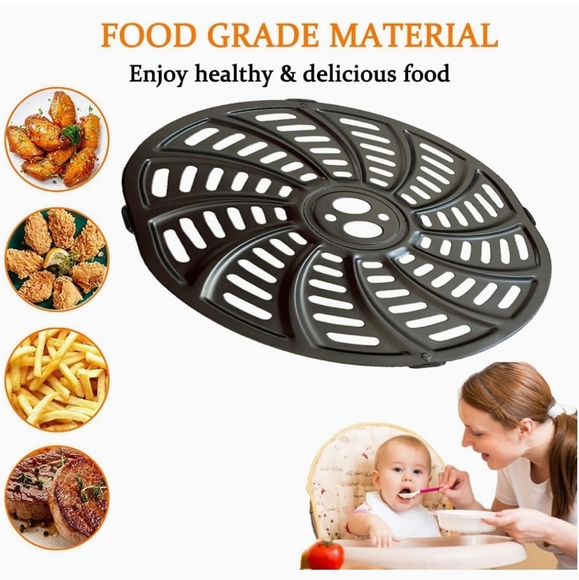 5QT Air Fryer Replacement Tray for Gourmia GAF556 Air Fryers, Upgraded Nonstick - Picture 3 of 16